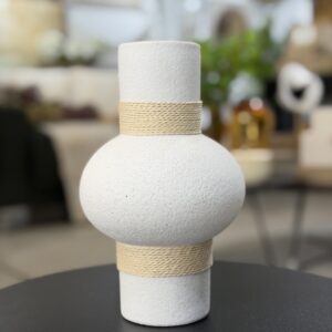 VASO CERÂMICA BRANCO G 23,5CM