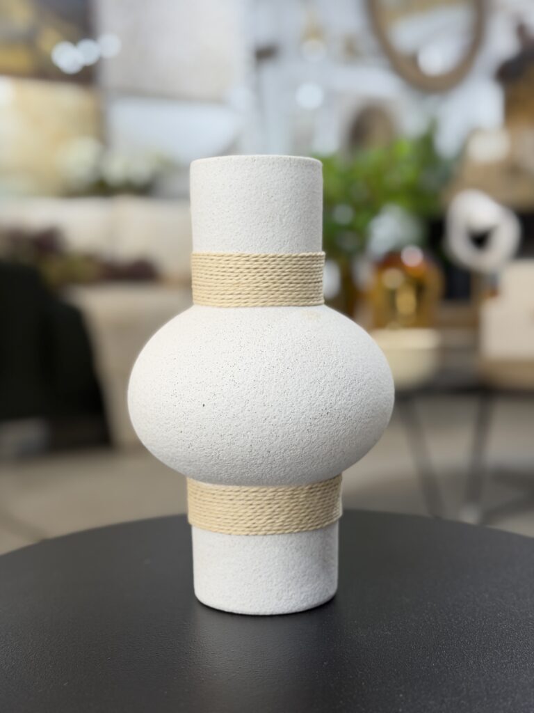 VASO CERÂMICA BRANCO G 23,5CM