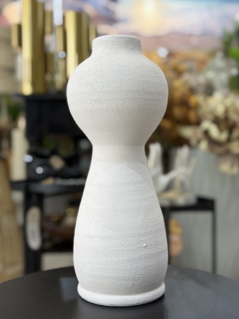 VASO CERÂMICA BRANCO 34,5CM
