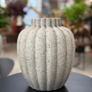 VASO DECORATIVO CINZA 24CM