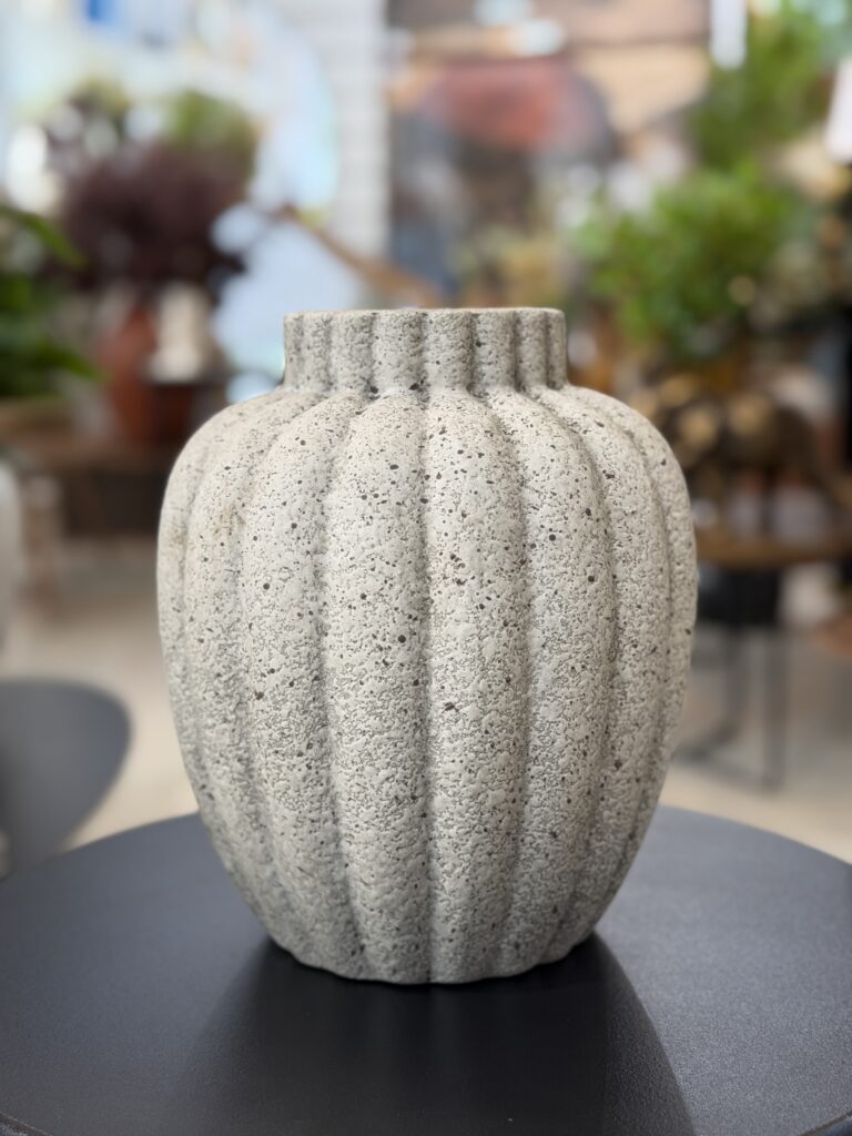 VASO DECORATIVO CINZA 24CM