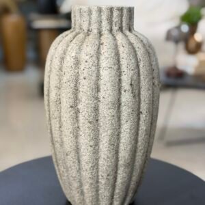 VASO DECORATIVO CINZA 30CM