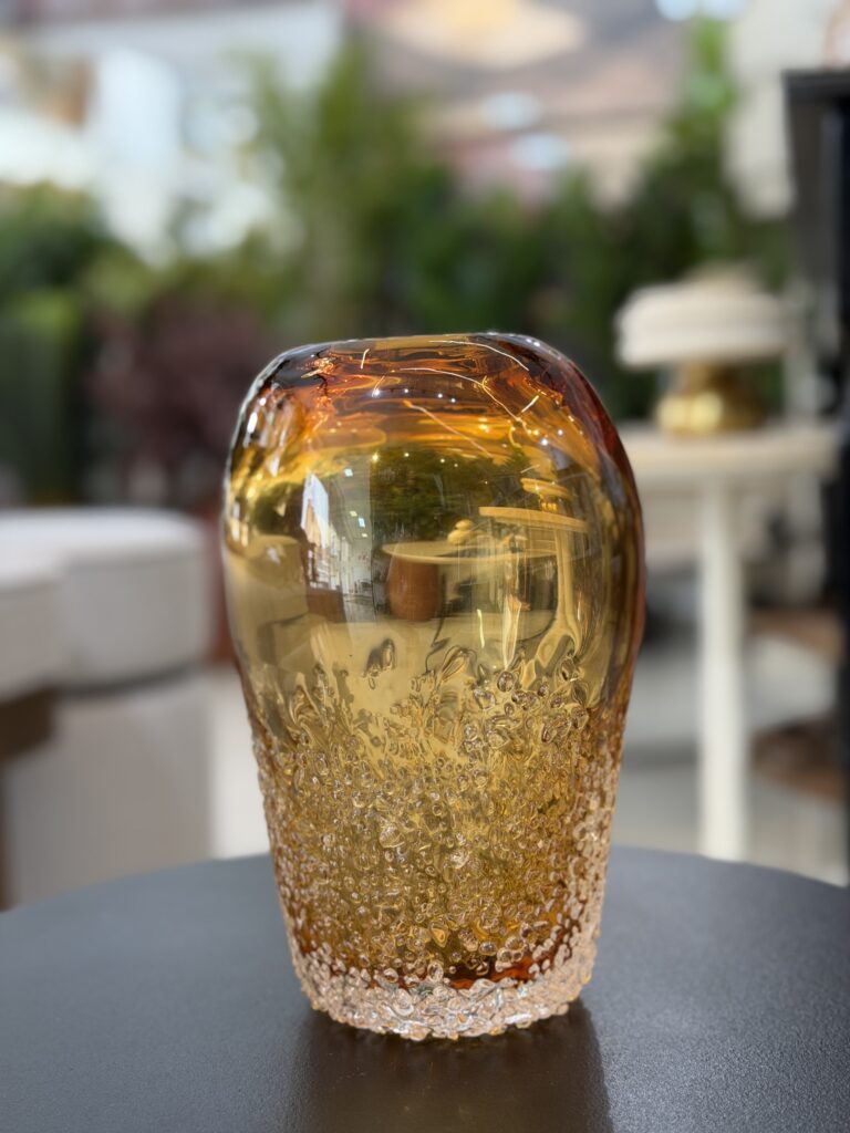 VASO ÂMBAR DECORATIVO 21CM