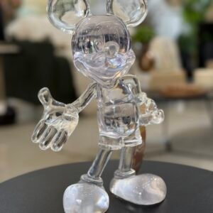 ESCULTURA MICKEY DE RESINA INCOLOR 28CM