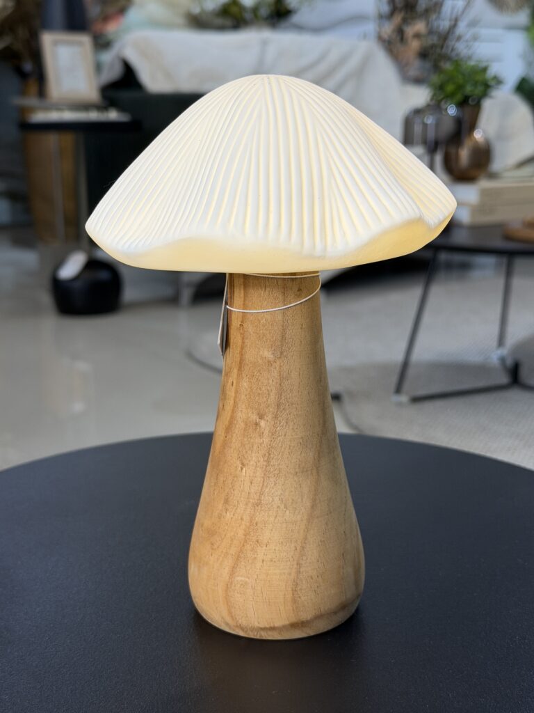 ESCULTURA COGUMELO CERÂMICA 21,5CM