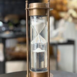 AMPULHETA COM BÚSSOLA 20CM