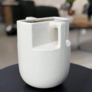 VASO CERÂMICA BRANCO P 19,5CM