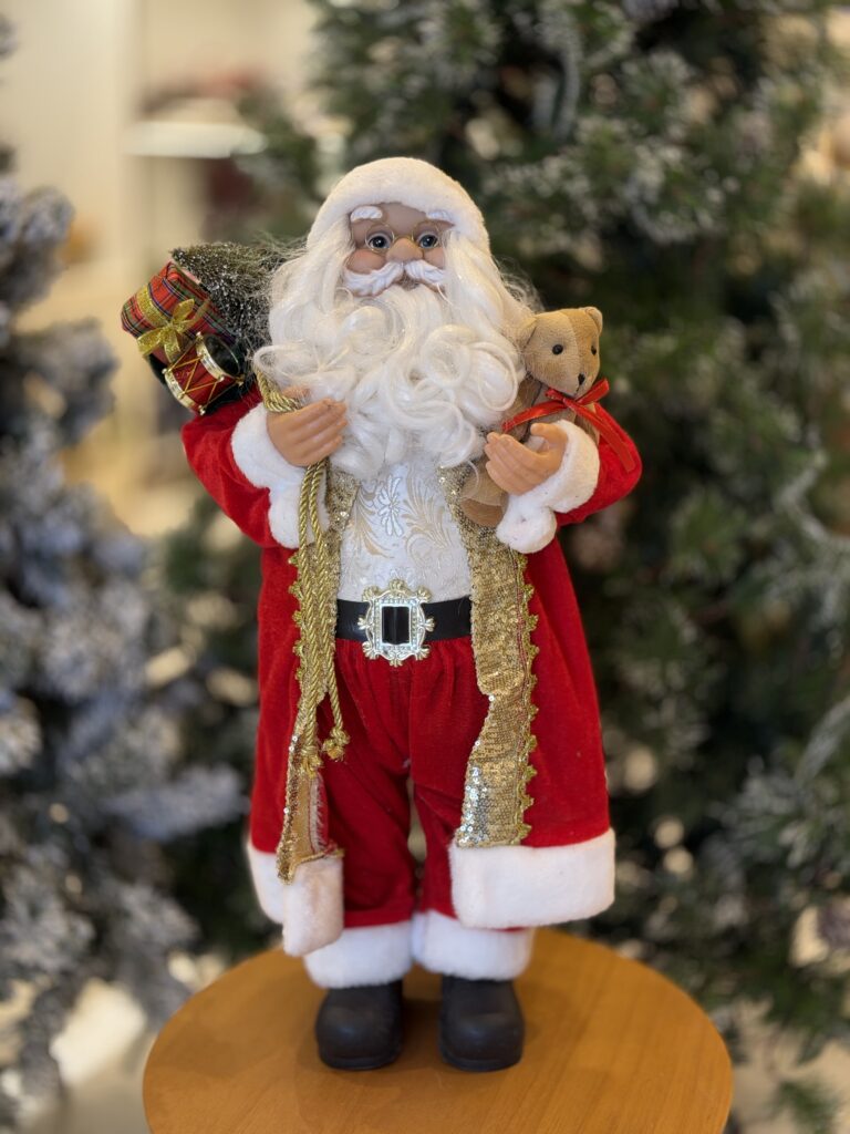 PAPAI NOEL 60CM VERMELHO COM URSINHO