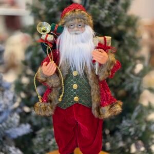 PAPAI NOEL 60CM VERMELHO E VERDE