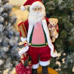 PAPAI NOEL 60CM VERMELHO LISTRADO