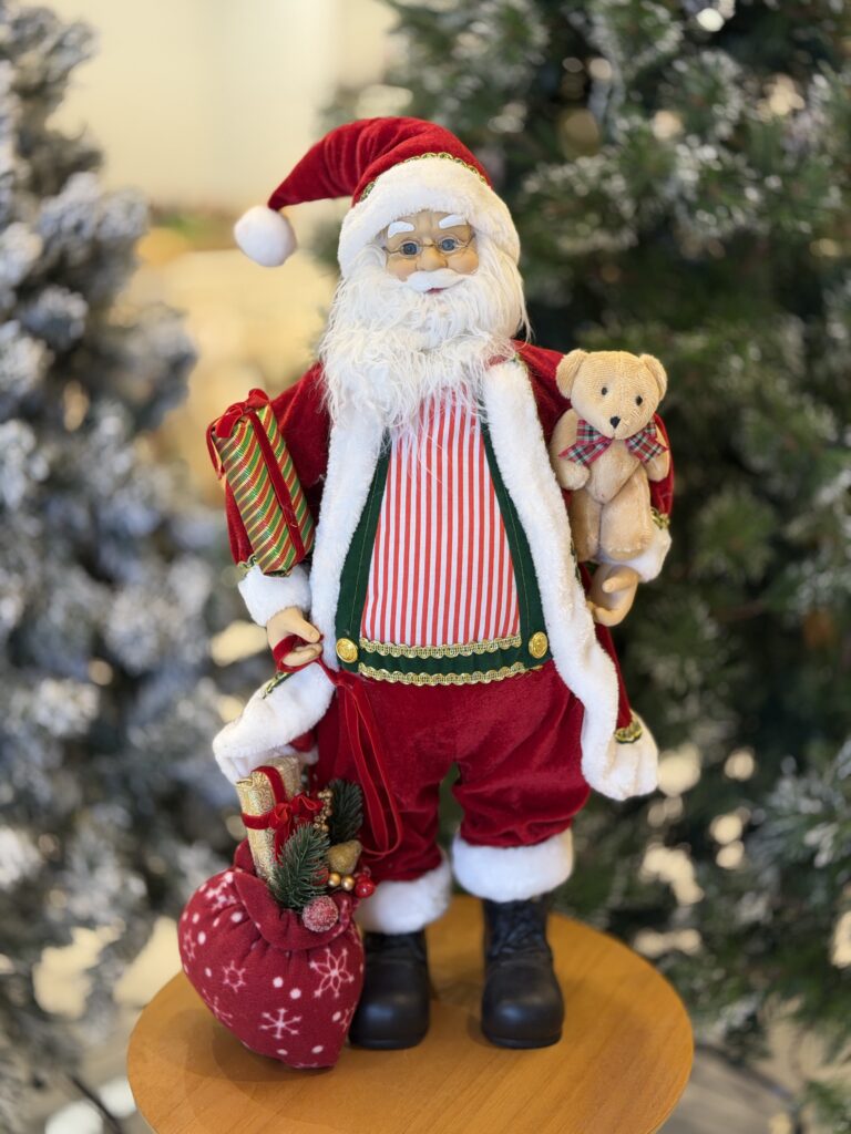 PAPAI NOEL 60CM VERMELHO LISTRADO