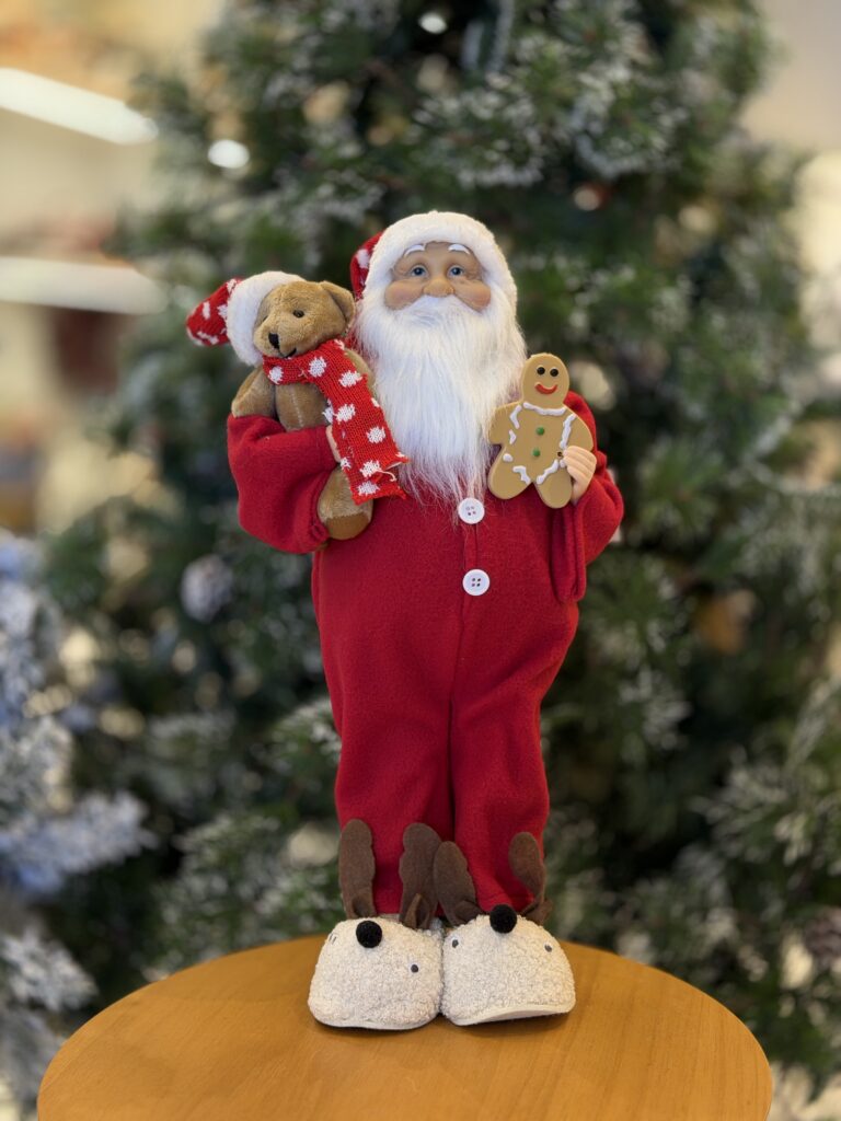 PAPAI NOEL 45CM VERMELHO COM PANTUFA
