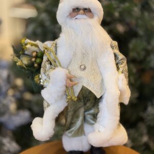 PAPAI NOEL 45CM BRANCO E VERDE