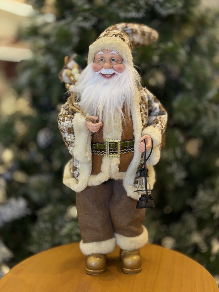 PAPAI NOEL 45CM LANTERNA RÚSTICO