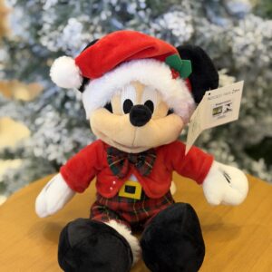 MICKEY XADREZ NATALINO 30CM SENTADO