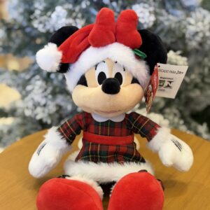 MINNIE XADREZ NATALINA 30CM SENTADO