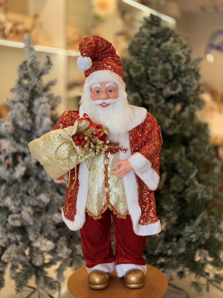 PAPAI NOEL 91 CM VERMELHO E DOURADO