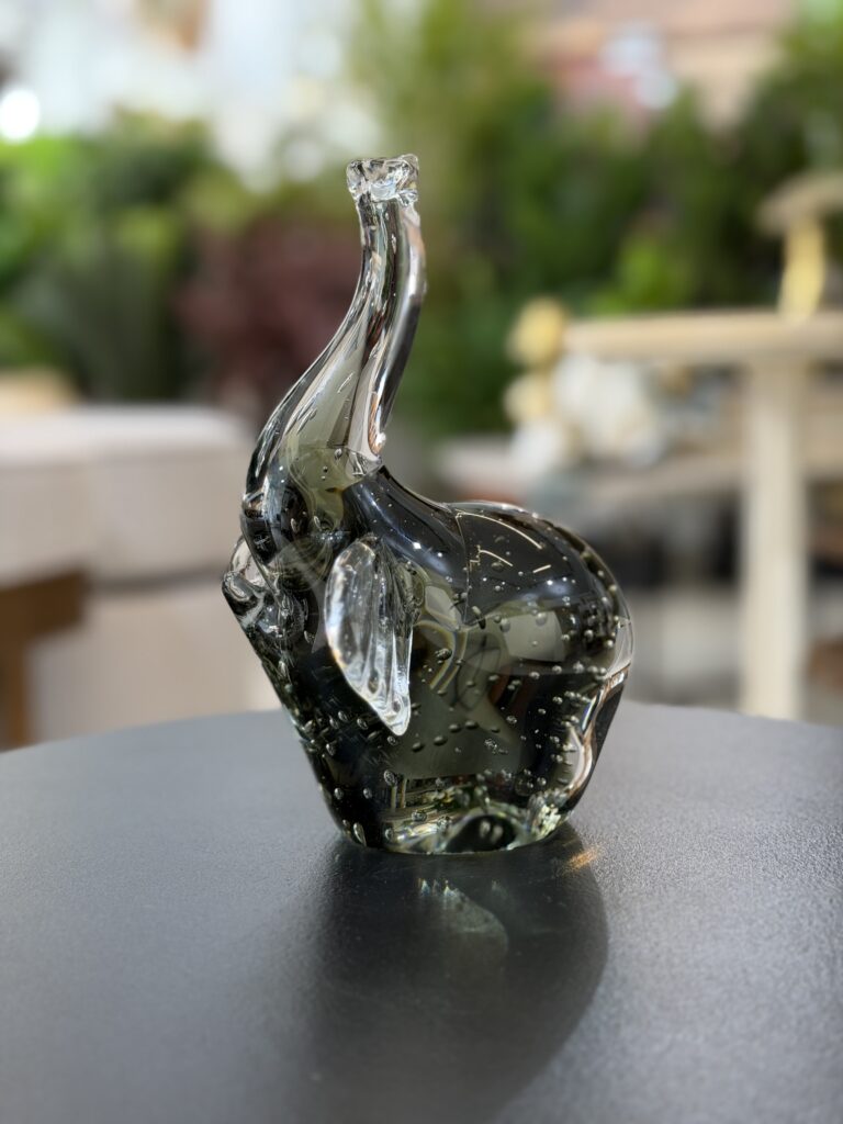 ELEFANTE VIDRO DECORATIVO 19CM